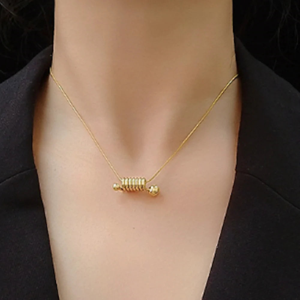 Necklace With A Mini Spring