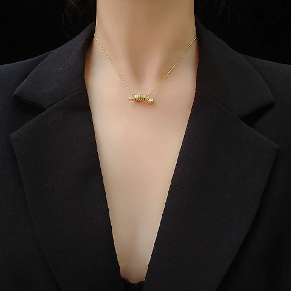 Necklace With A Mini Spring
