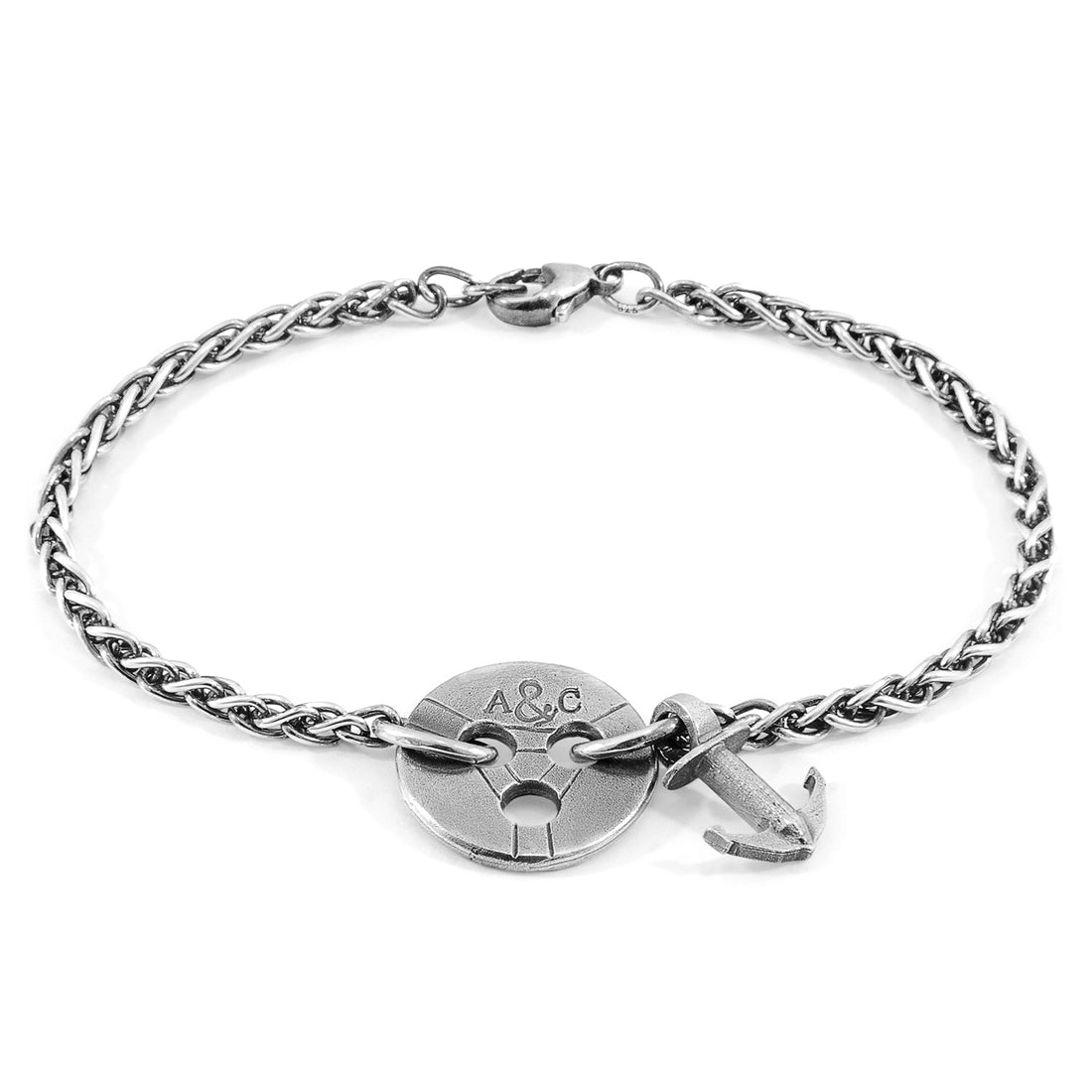 925 sterling Silver Lerwick Mooring  Chain Bracelet