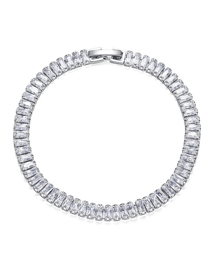 925 Sterling Silver 18K Gold Plated  Tennis Bracelet