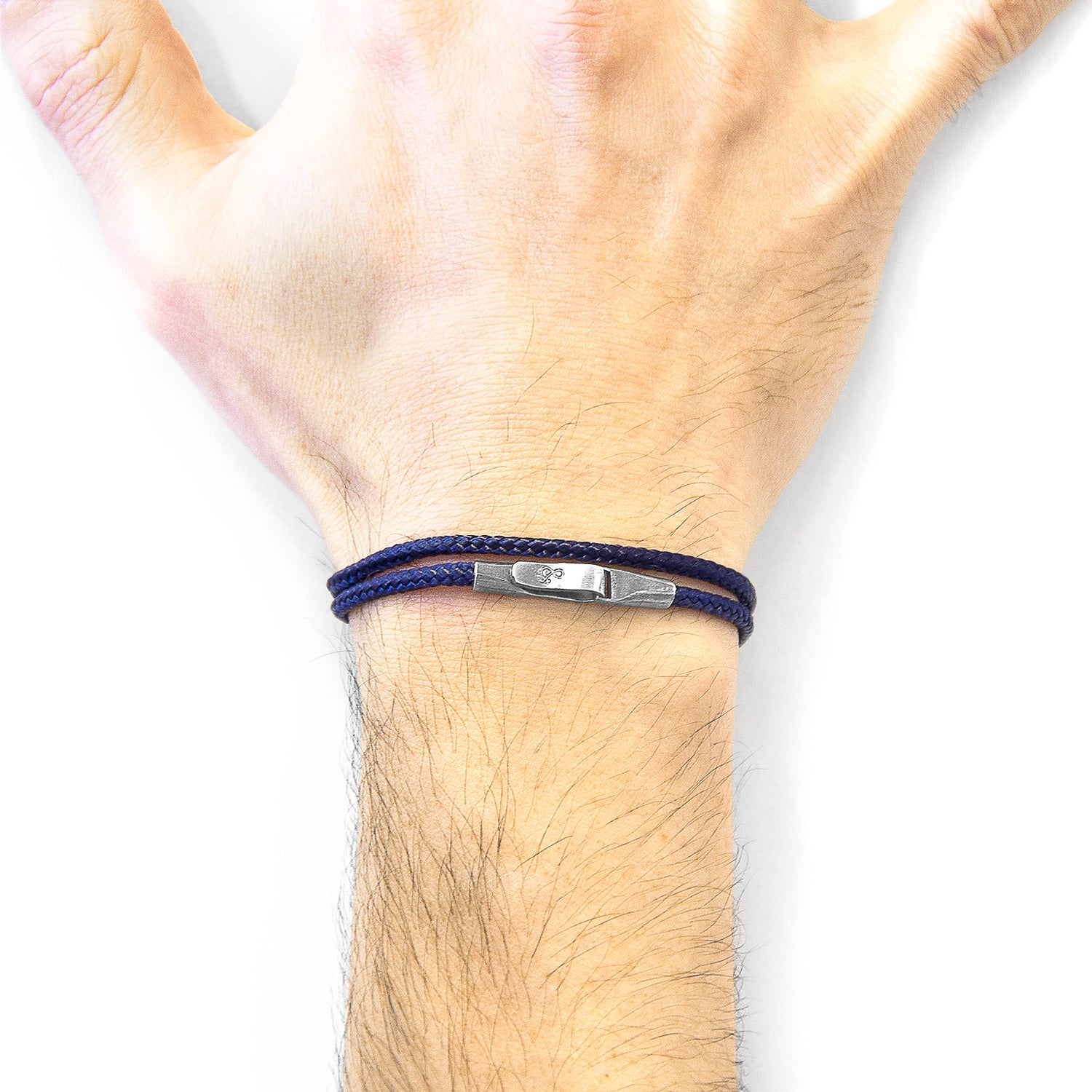 925 sterling silver Navy Blue Liverpool Rope Bracelet