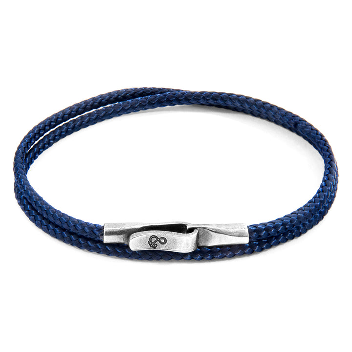 925 sterling silver Navy Blue Liverpool Rope Bracelet