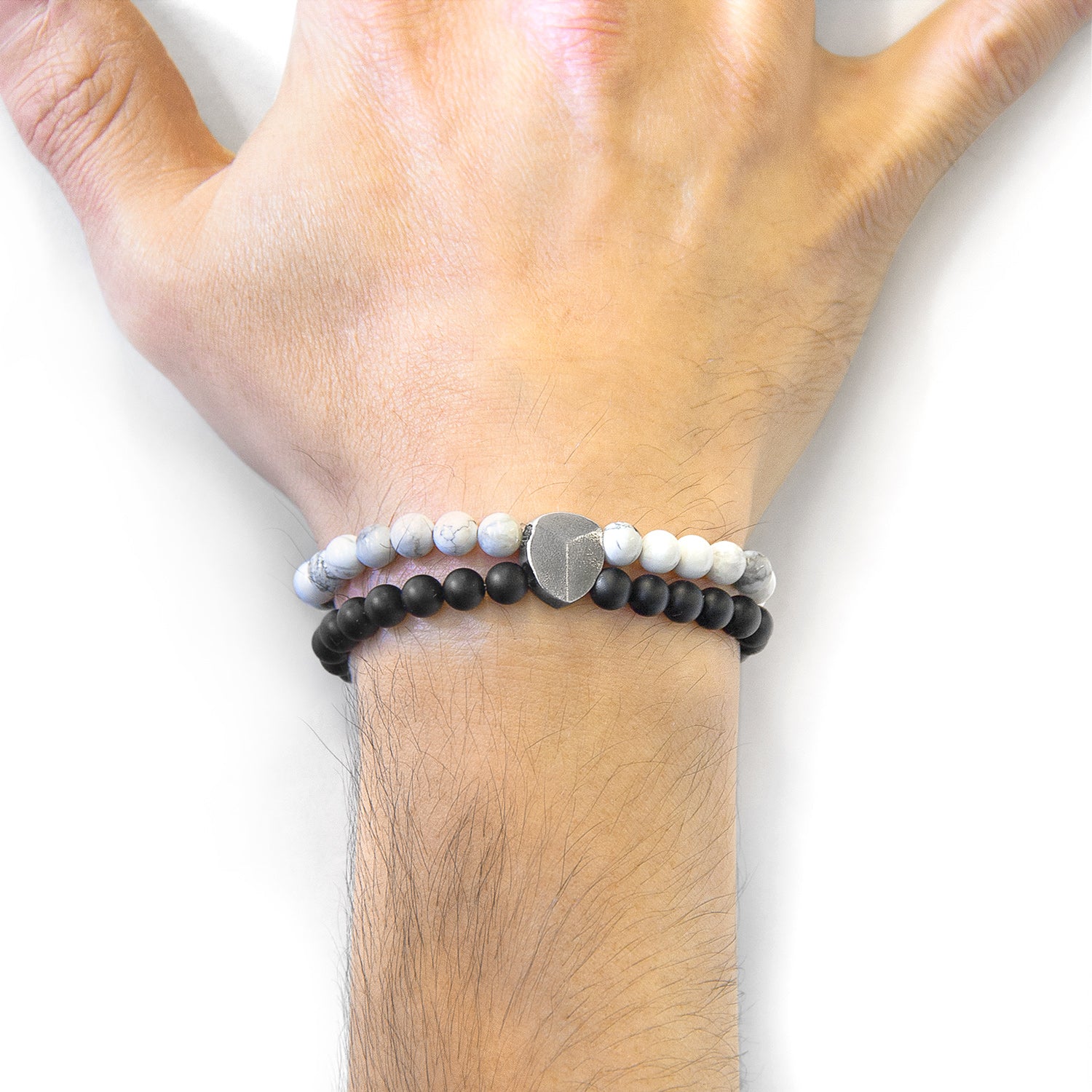 White Howlite Iguazu 925 Sterling Silver  Bracelet