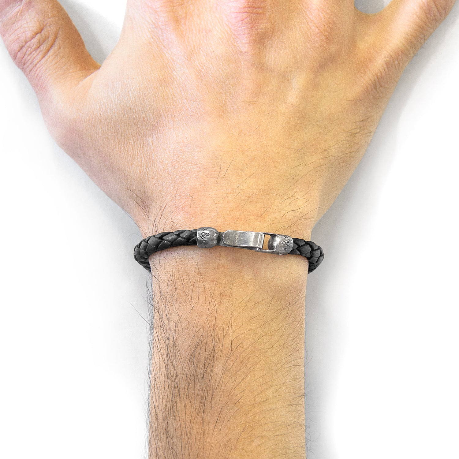 925 sterling Silver and Leather Bracelet