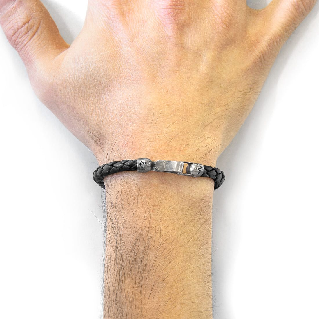 925 sterling Silver and Leather Bracelet