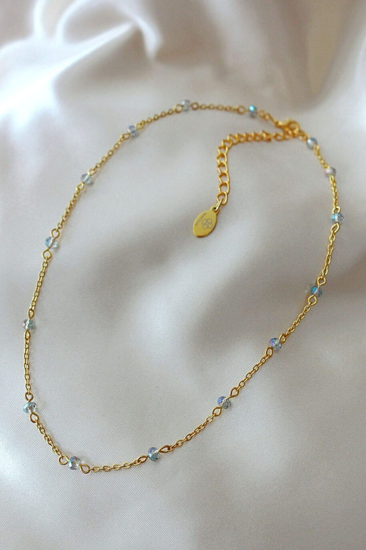 18K Gold Plated Diamond  Choker