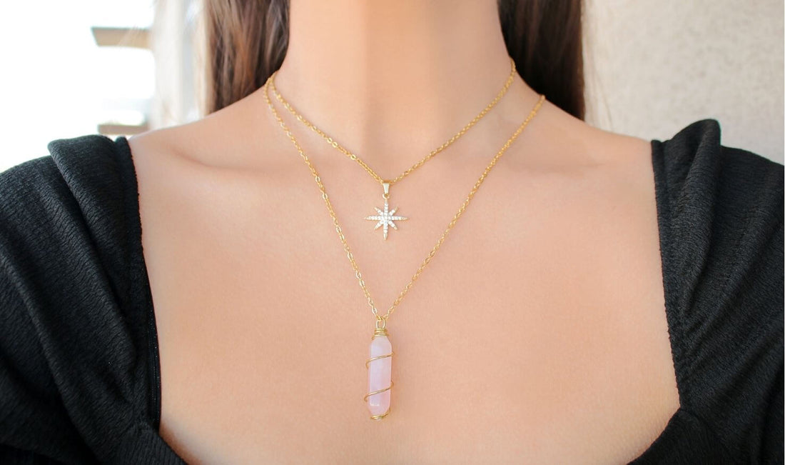 24K gold plated Polaris Star Necklace