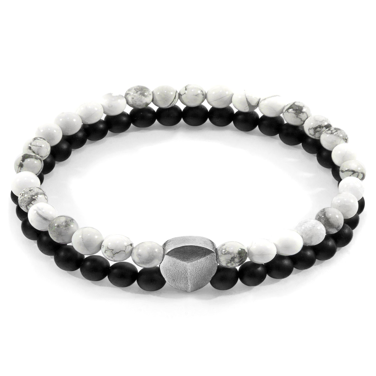 White Howlite Iguazu 925 Sterling Silver  Bracelet