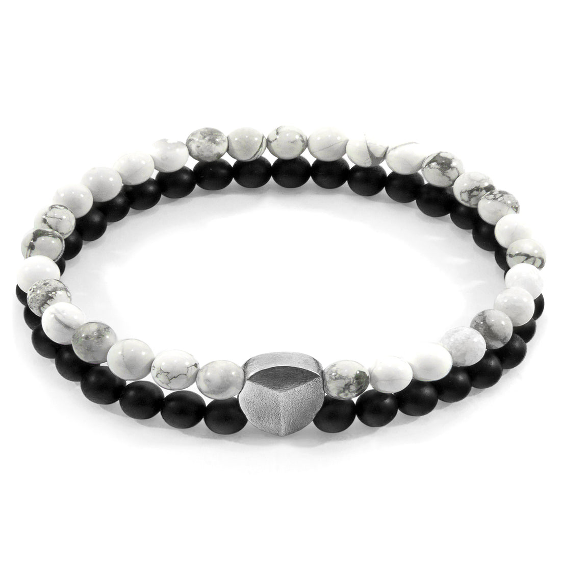 White Howlite Iguazu 925 Sterling Silver  Bracelet
