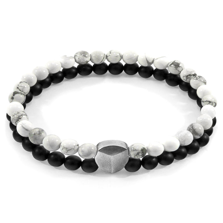 White Howlite Iguazu 925 Sterling Silver  Bracelet