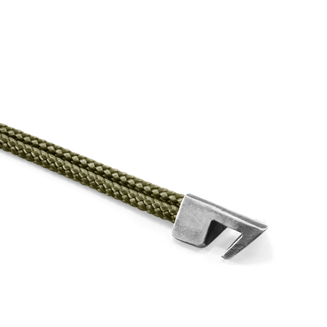 Khaki Green 925 sterling Silver Bracelet