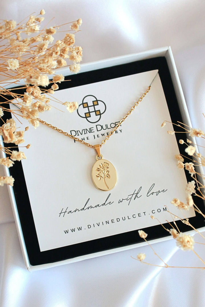 24k Gold Plated Bouquet de Roses  Necklace