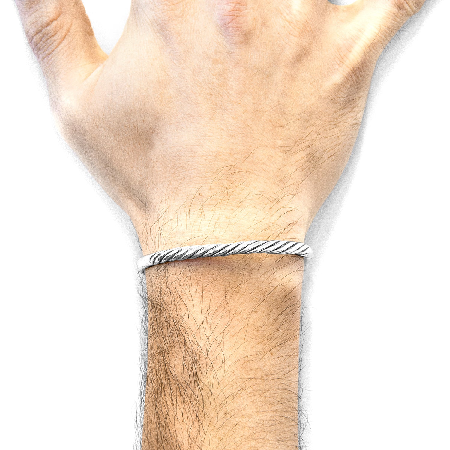 925 sterling Silver  Haden Half Rope Wayfarer Bracelet