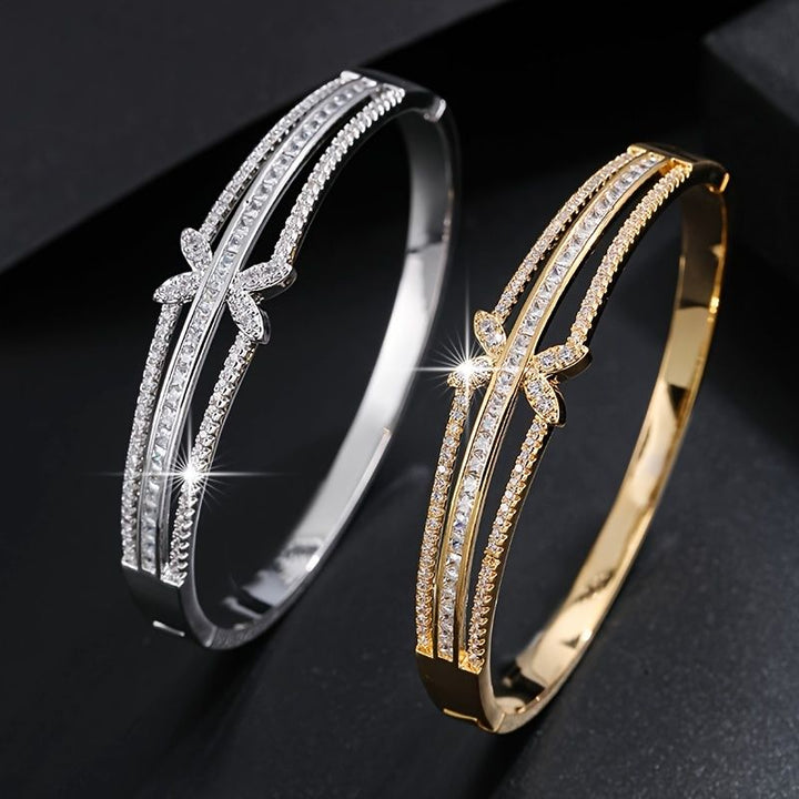 Gold Plated Temperament Diamond Bracelet for Women
