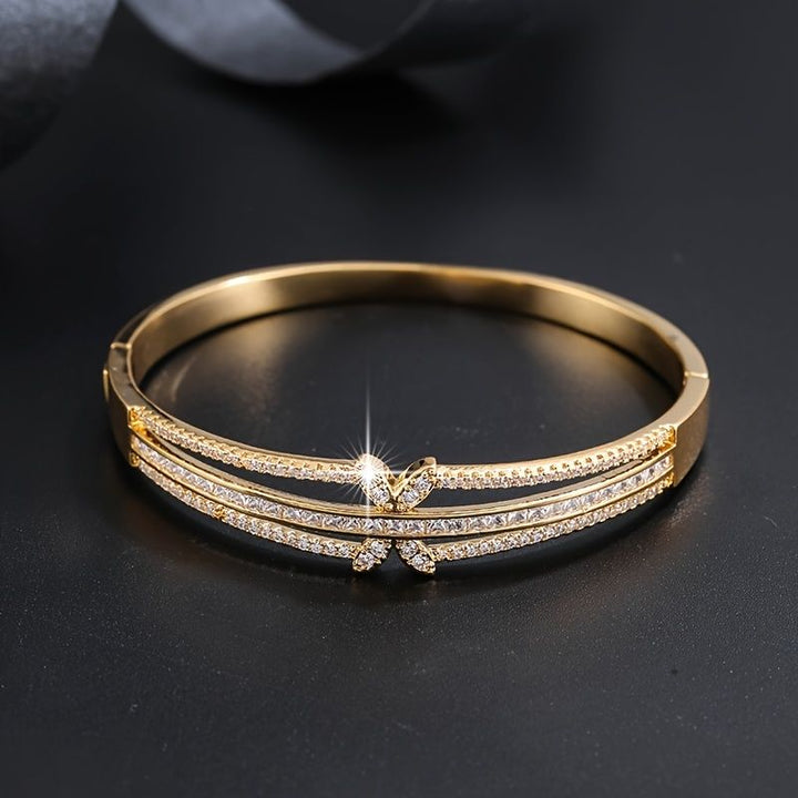 Gold Plated Temperament Diamond Bracelet for Women