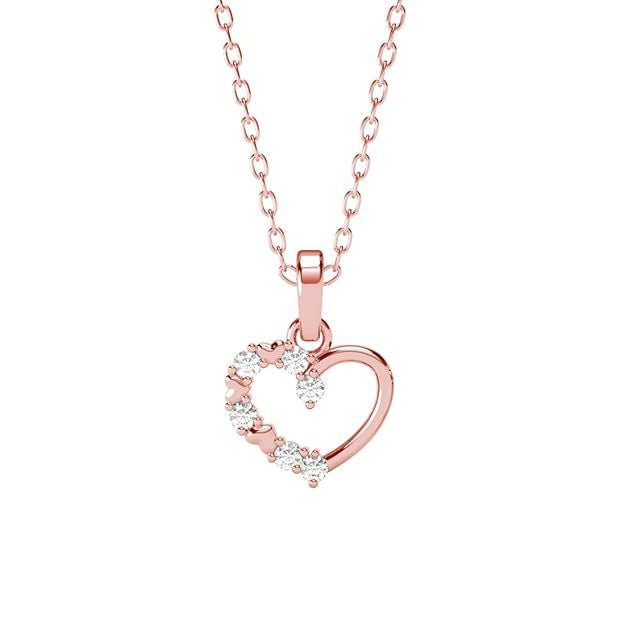 14K Gold Plated 925 Sterling Silver Pink Solitaire Necklace