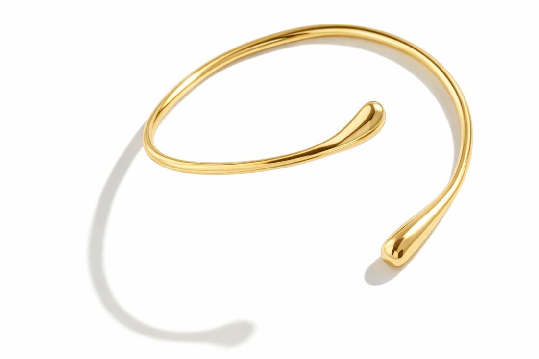 18K Gold Plated  Cuff Bracelet for Women