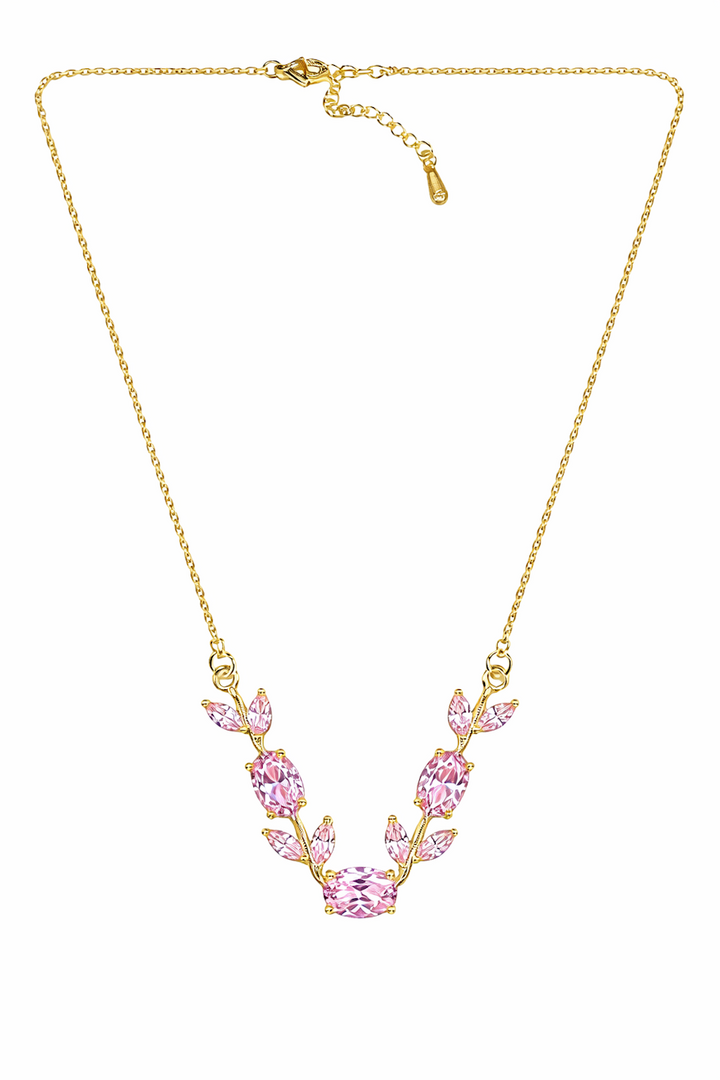 18K Gold Plated diamond Necklace for Women