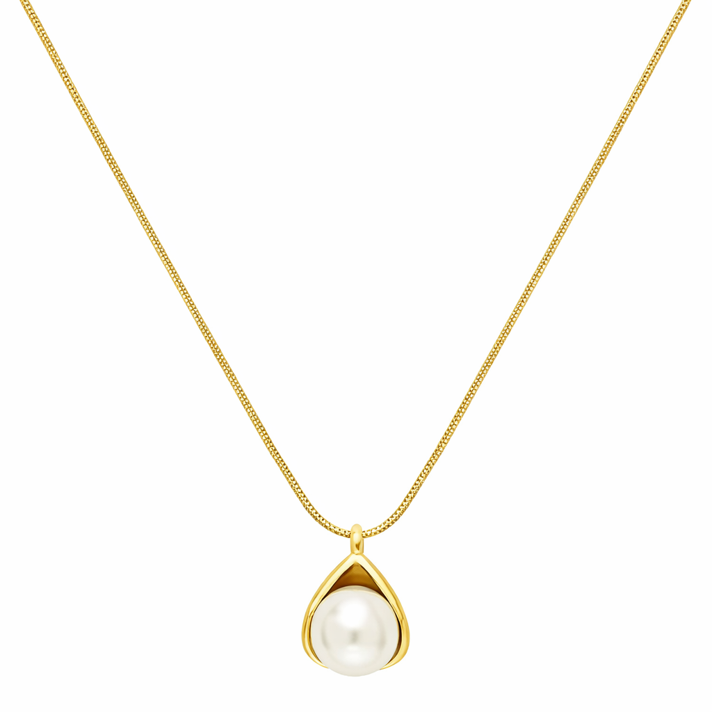 18K Gold Plated Pearl Necklace