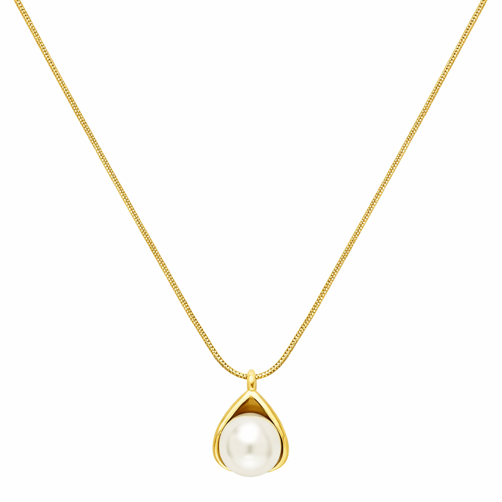 18K Gold Plated Pearl Necklace