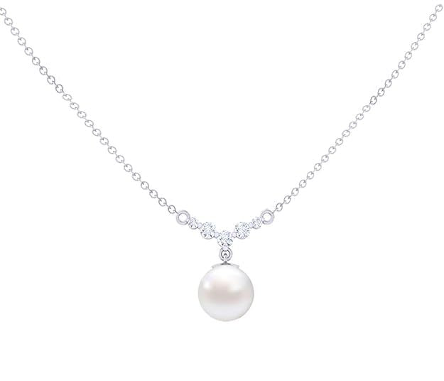 925Sterling Silver Pearl necklace