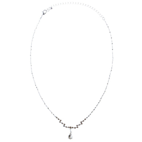 Diamond Teardrop Necklace & Earring Set