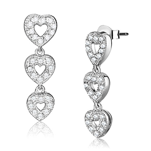 925 Sterling Silver Earrings with AAA Grade CZ
