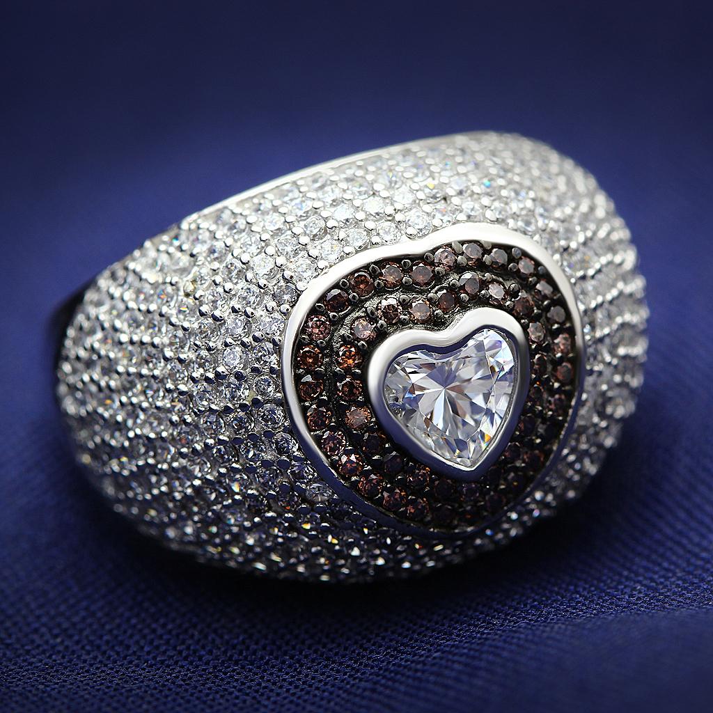 925 Sterling Silver Ring with AAA Grade CZ