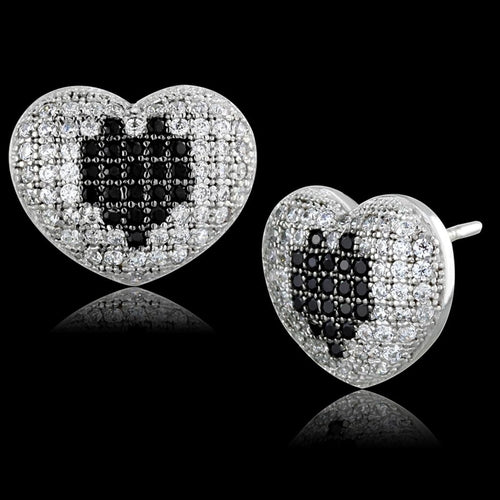 925 Sterling Silver  diamond Earrings