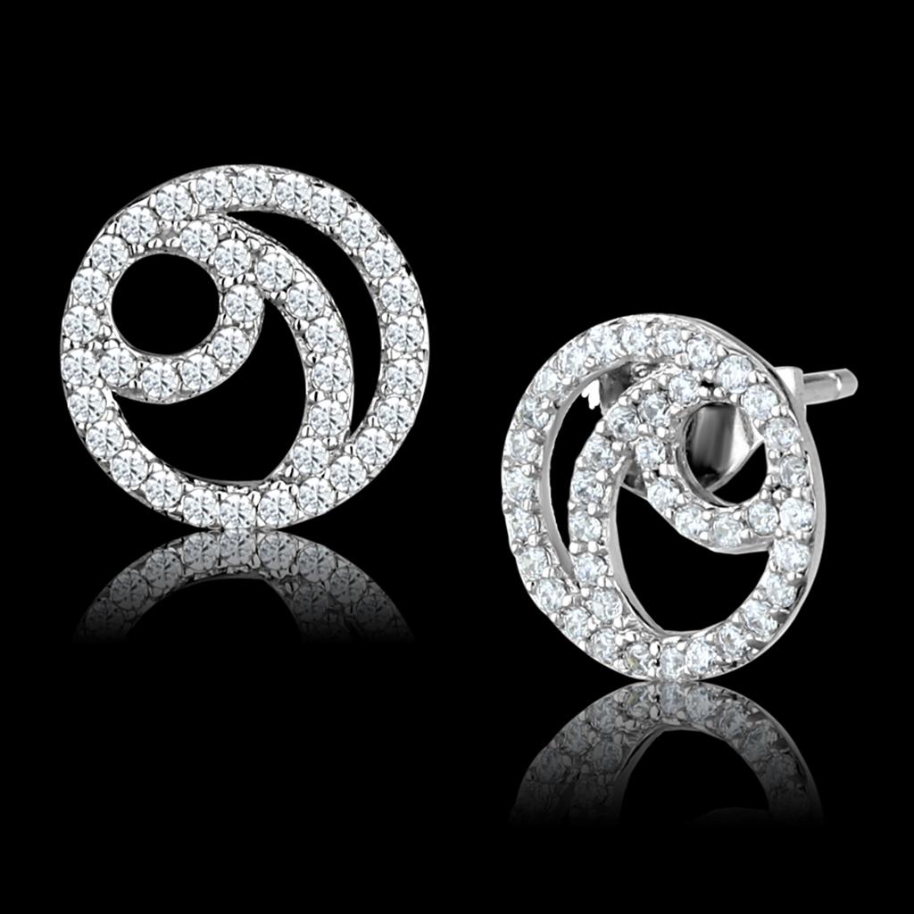 925 Sterling Silver Earrings with AAA Grade CZ