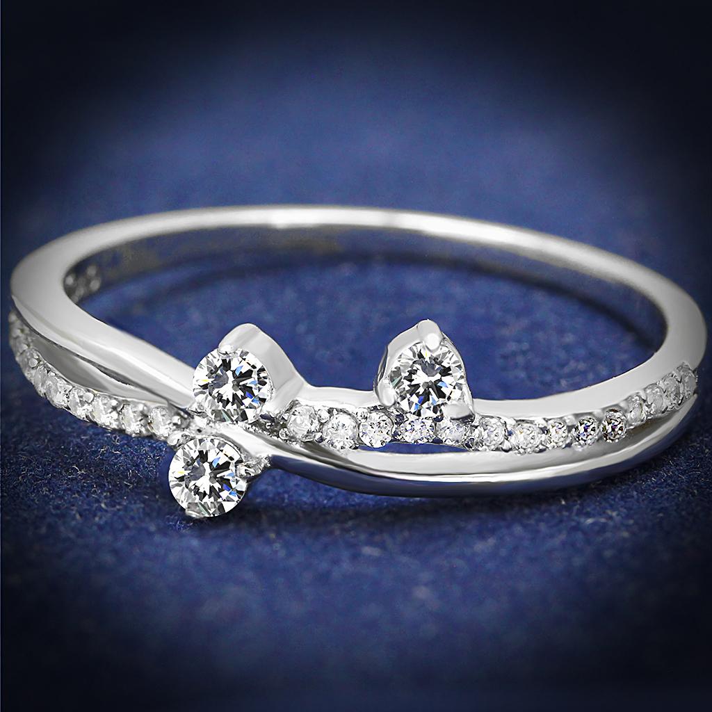 925 Sterling Silver Ring with AAA Grade CZ