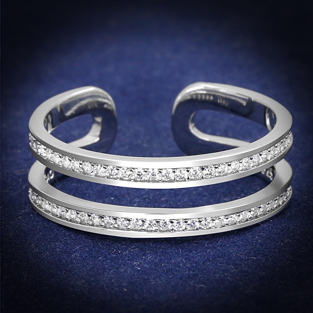 925 Sterling Silver Ring with AAA Grade CZ